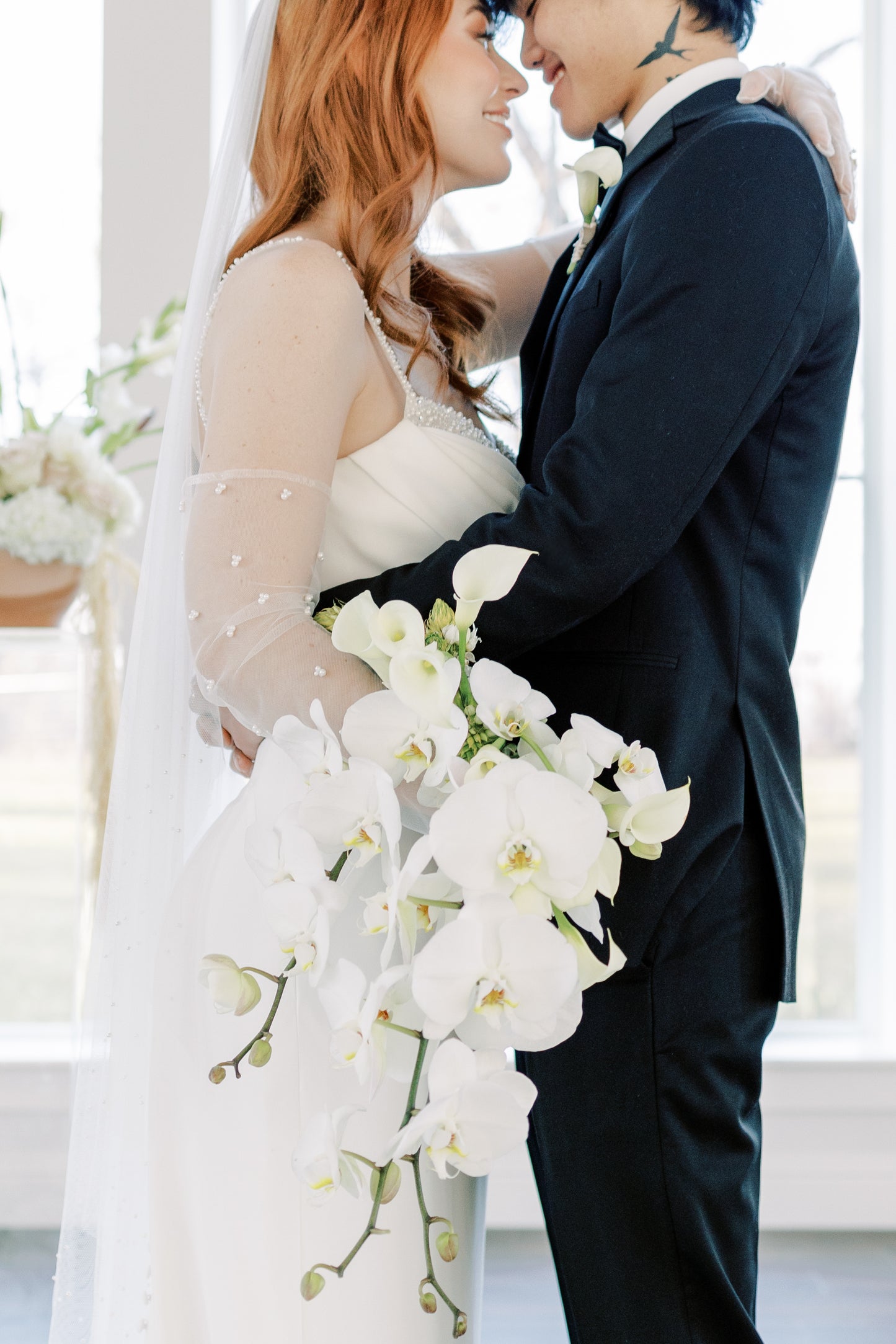 The Aurélie Cascading Orchids Bouquet