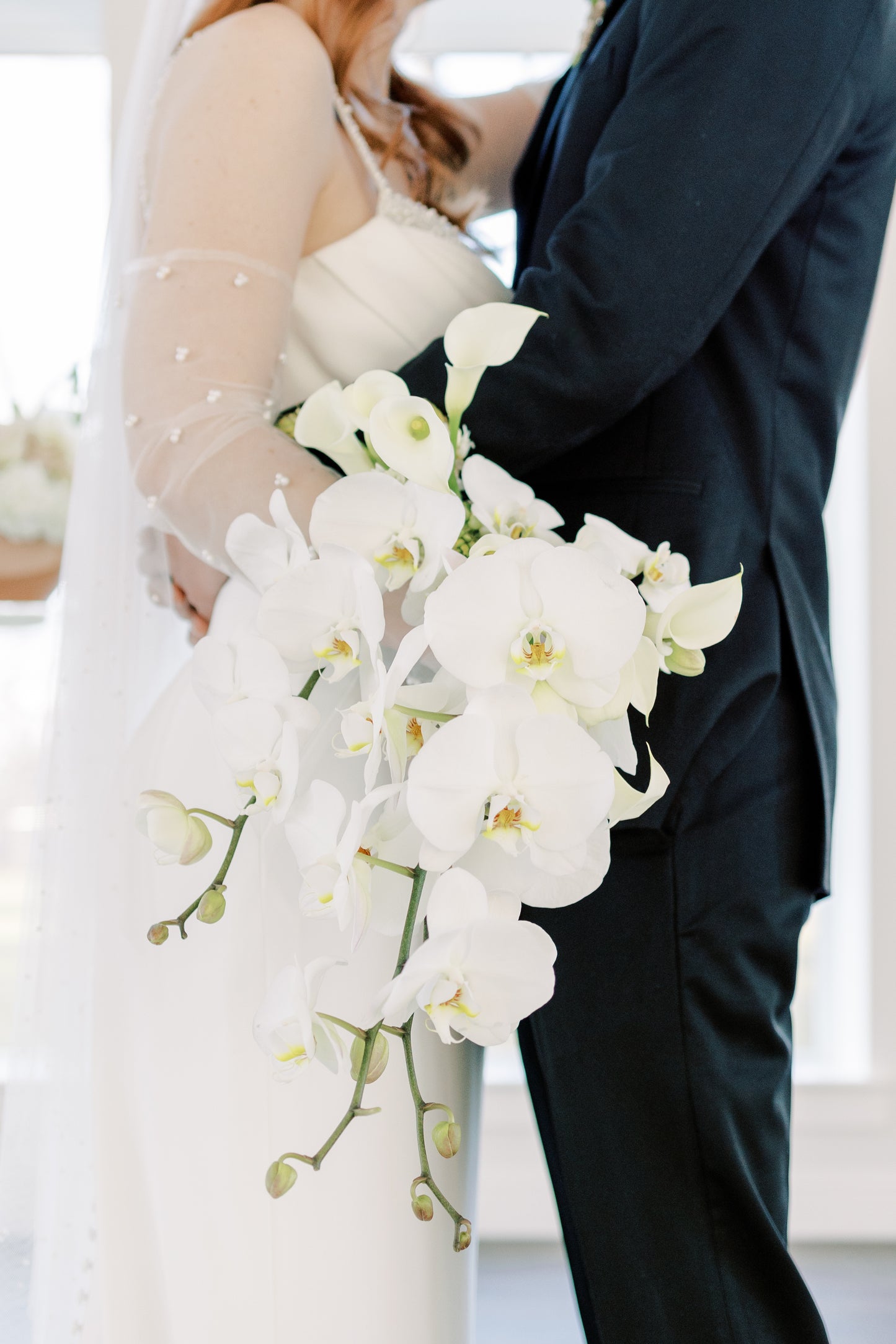 The Aurélie Cascading Orchids Bouquet