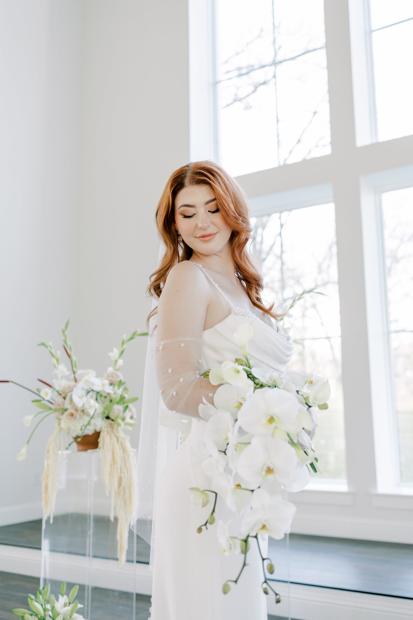 The Aurélie Cascading Orchids Bouquet