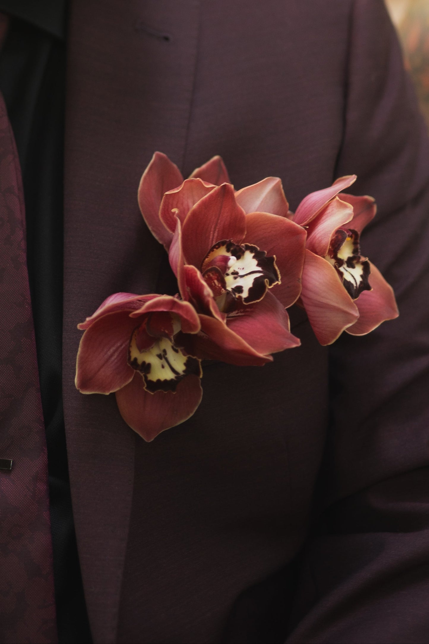 The Beau Pocket Square Florals Boutonniere